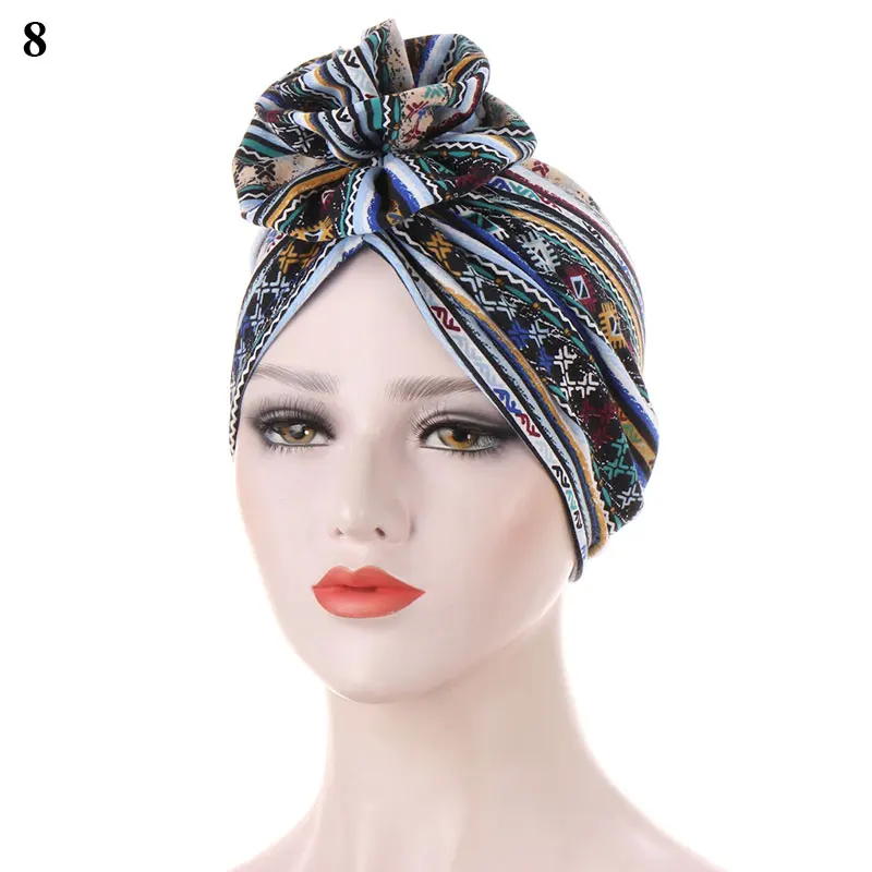

Street Shooting Flower Women Turban Hat Decorative Bonnet Hat Hijab Female Turban Hat Cloth Fashion Hedging Cap Hair Accessories
