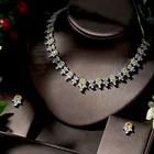 Женское Ожерелье с фианитом hibrid, трехслойное ожерелье с застежкой из фианита, высокое качество, аксессуары для свадьбы, bisuteria, N-1350