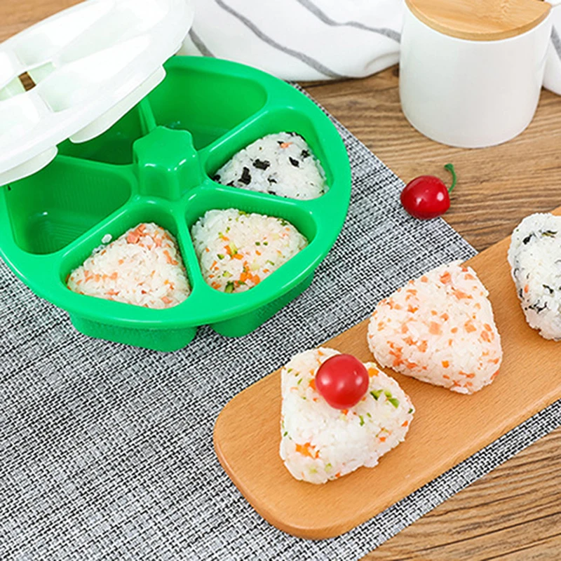 

DIY Sushi Mold Onigiri Rice Ball Food Press Triangular Sushi Maker Mold Sushi Kit Japanese Kitchen Bento Accessories