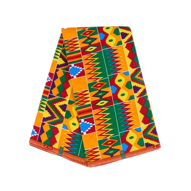 2019 цветная печать 100% хлопок Kente Гана (Африка) Высокое качество Анкара настоящий