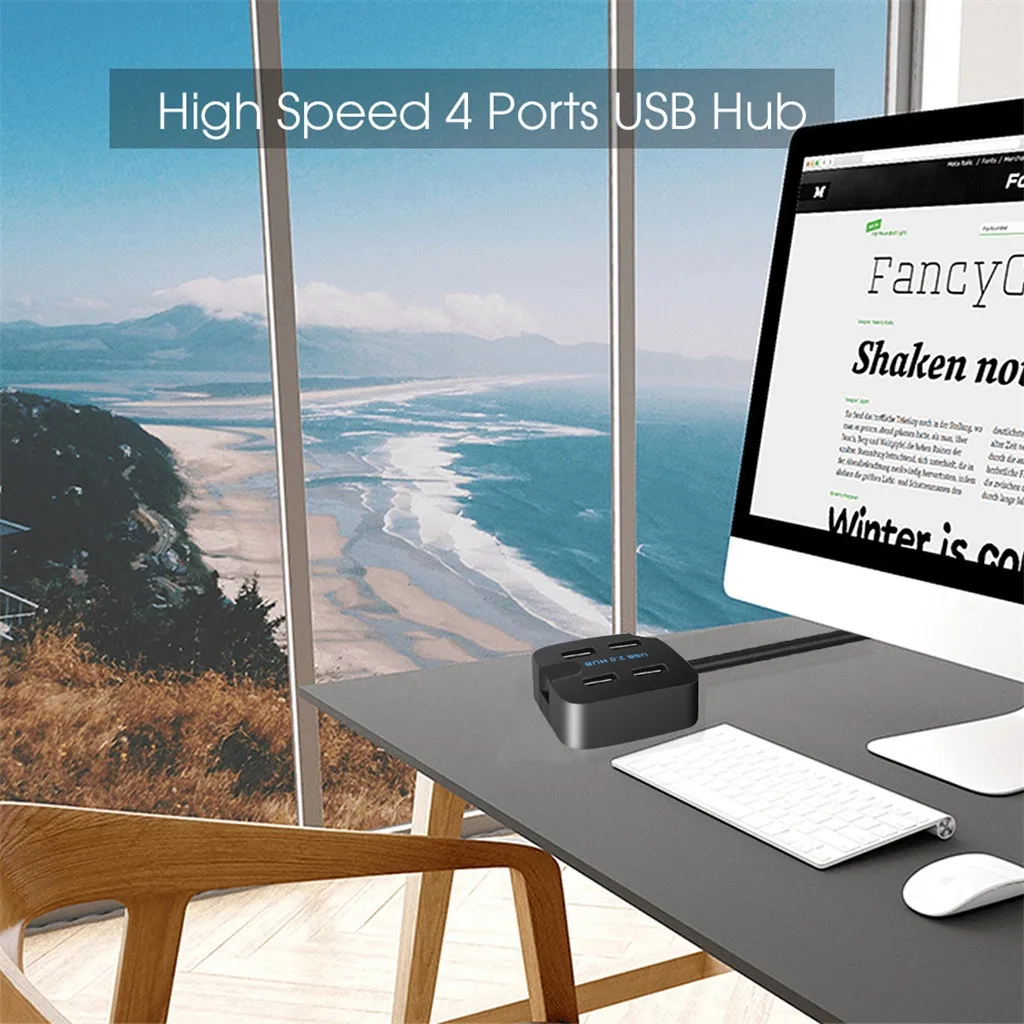 Usb-хаб OMESHIN 4 порта USB 2 0 порт зарядки Micro Для iMac компьютера ноутбука аксессуары OTG