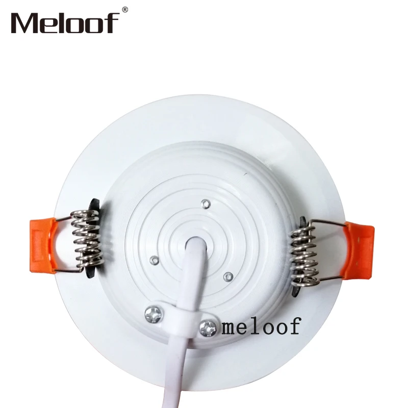 Белый Светодиодный точечный светильник встраиваемый алюминиевый комнатный