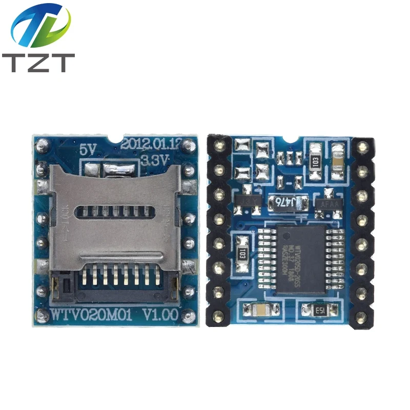 1 шт./лот WTV020 SD WTV020SD 20SS мини карты MP3 звуковой модуль для ПИК 16P|sound module|sd card modulemp3 module