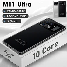 Téléphone portable Global M11 Ultra, Smartphone, 16 go + 512 go, 10 Core, caméra 48mp, Version 5G, Android, 6800mAh, nouveau  (3)