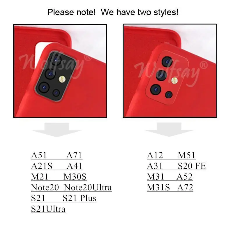 

For Samsung Galaxy A52 Case For Samsung A52 A72 A12 M51 Cover Liquid Silicone Soft Protector Rubber Case For Samsung Galaxy A52