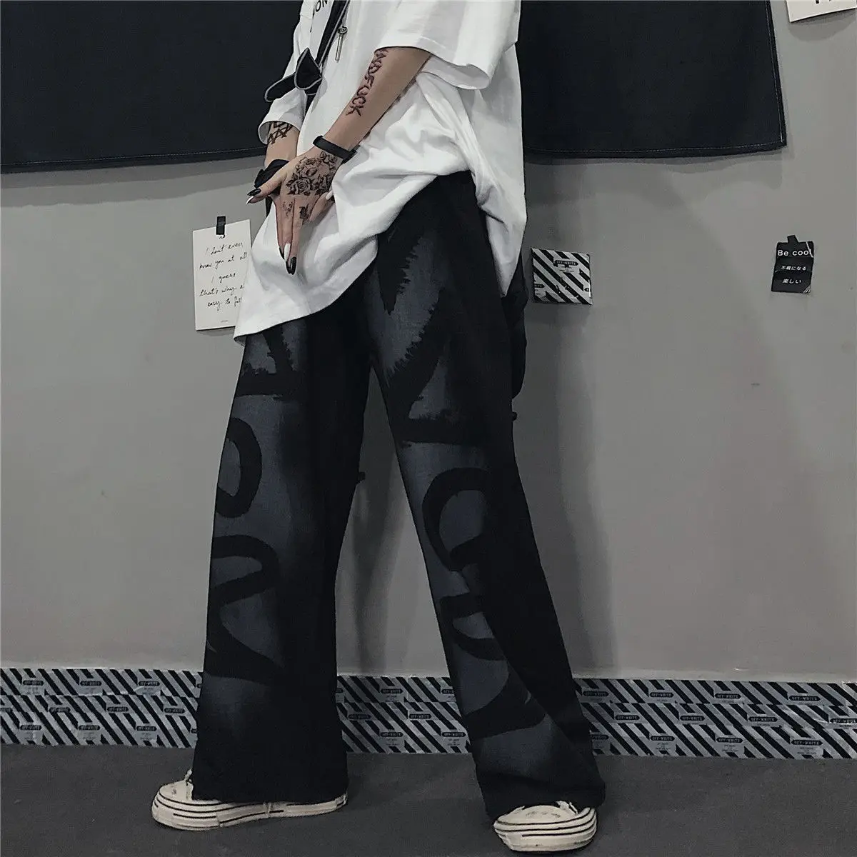 

Men's Causal Pants 2021 Black Hip Hop Male Joggers Trousers Fashion Streetwear Pants japanese streetwear pants harajuku fashion
