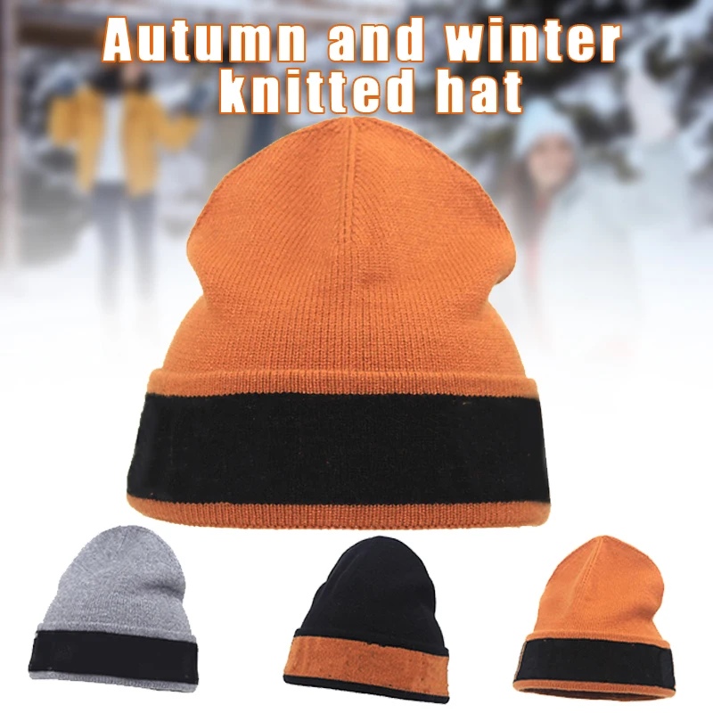 

Winter Beanie Cap One Size Fits All Warm Thick Hat Unisex Adult Knitted Stretch Cap Gift for Christmas New Year's PR Sale
