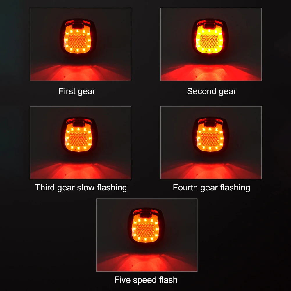 Умный велосипед задний светильник Авто старт/стоп сигнал зондирования