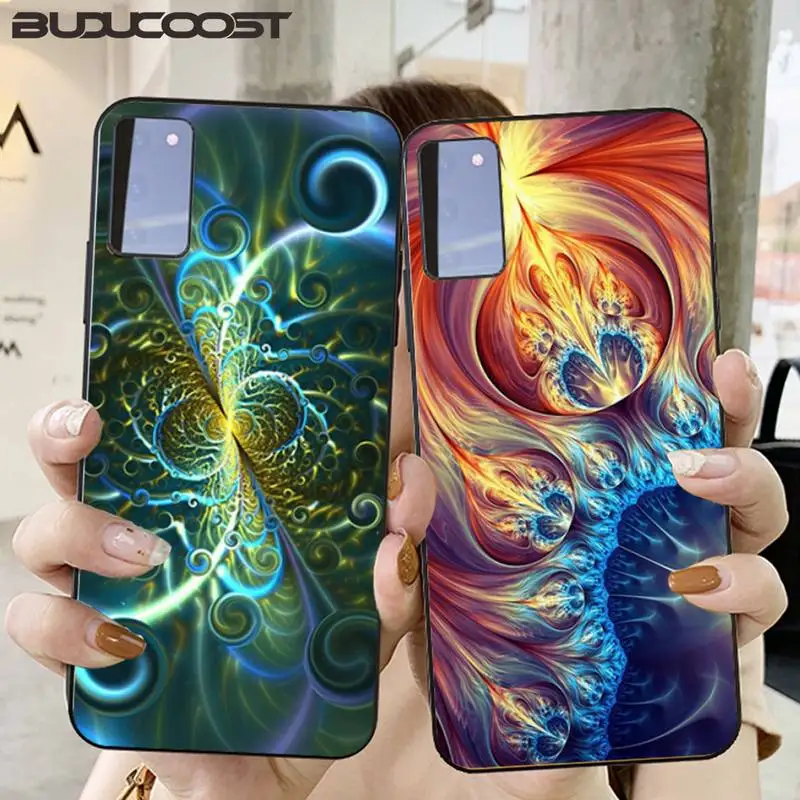 Фрактальная абстрактная картина чехол для телефона Samsung S6 S7 edge S8 S9 S20 S21 S30plus ultra