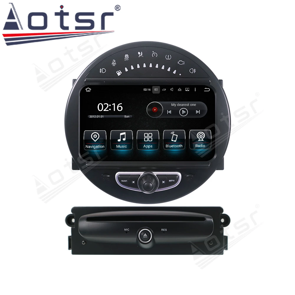 Автомагнитола для BMW Mini 2006-2013 Android 9 0 4 + 64 ГБ GPS-навигация