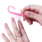 Пластиковая щетка для чистки ногтей, удаление пыли, мягкая щетка, портативный инструмент для маникюра и педикюра, набор аксессуаров для ухода за ногтями