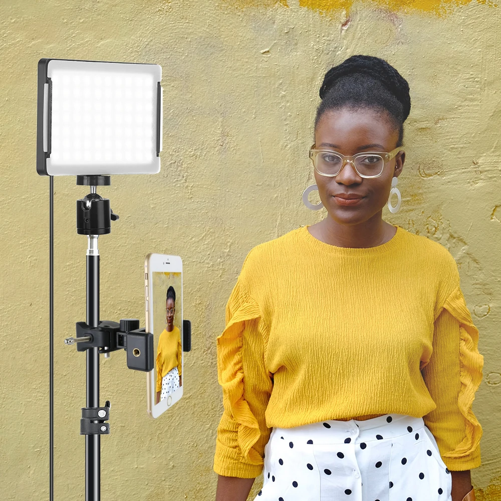 Светодиодный мини-светильник со штативом и 4-цветной картой 5600 к | Электроника