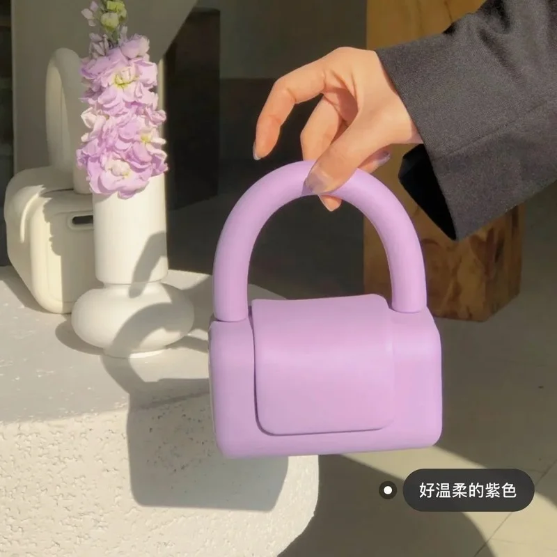 

Luxury Designer Handbag Brand Women's Shoulder Bags Simple Flap PU Leather Small Square Crossbody Bag Female Solid Color Purses