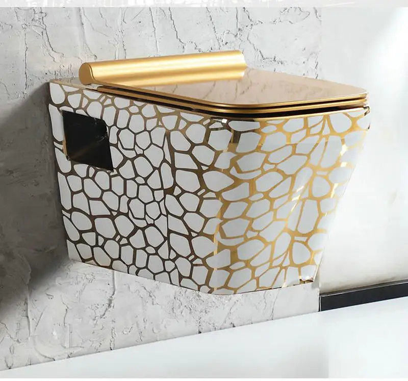 Золотой художественный настенный подвесной туалетный инструмент сковорода для