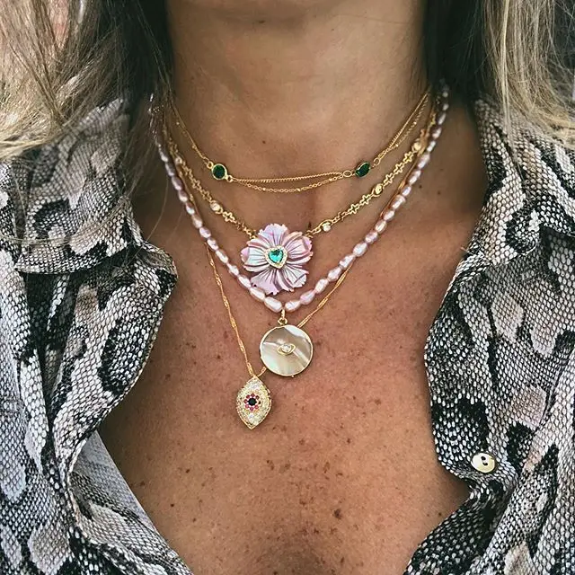 Лучший друг vsco девушка collares de moda цепочка культивированный настоящий натуральный жемчуг пресноводный жемчуг кулон бритва ожерелье для женщин