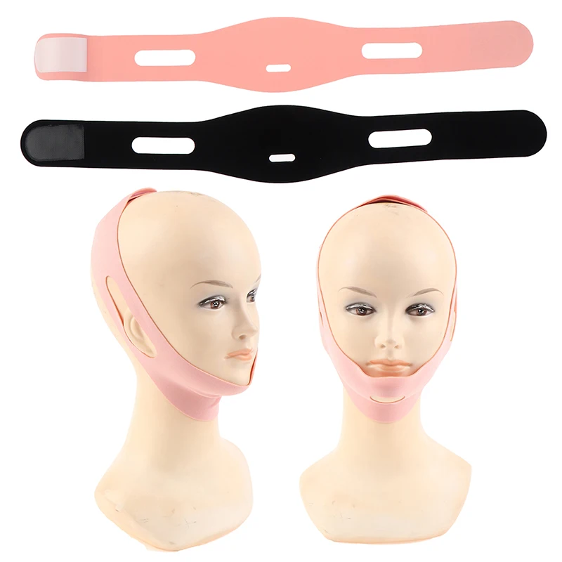 

1PCS Anti Snoring Chin Strap Belt Stop Snoring Posture Corrector Black Belt For Woman Man Sleep Apnea Jaw Care Sleeping Support
