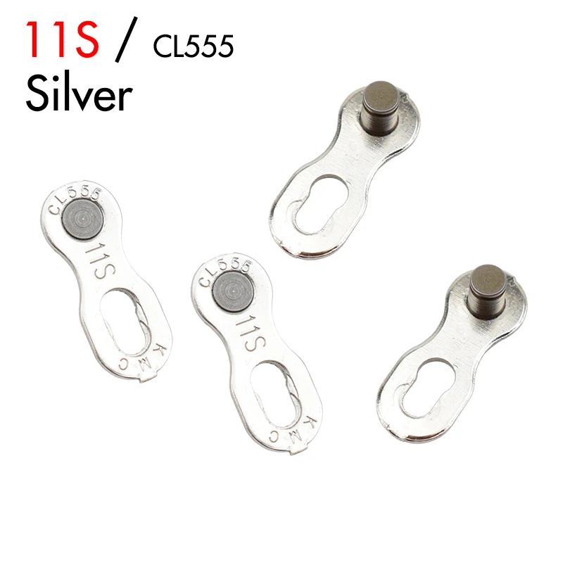 11S Silver 2 пары/Лот звено велосипедной цепи 6 7 8 9 10 11 скорость MTB цепь для дорожного велосипеда соединитель Быстрый мастер соединение велосипедная цепь отсутствует звено - Цвет: 11S Silver