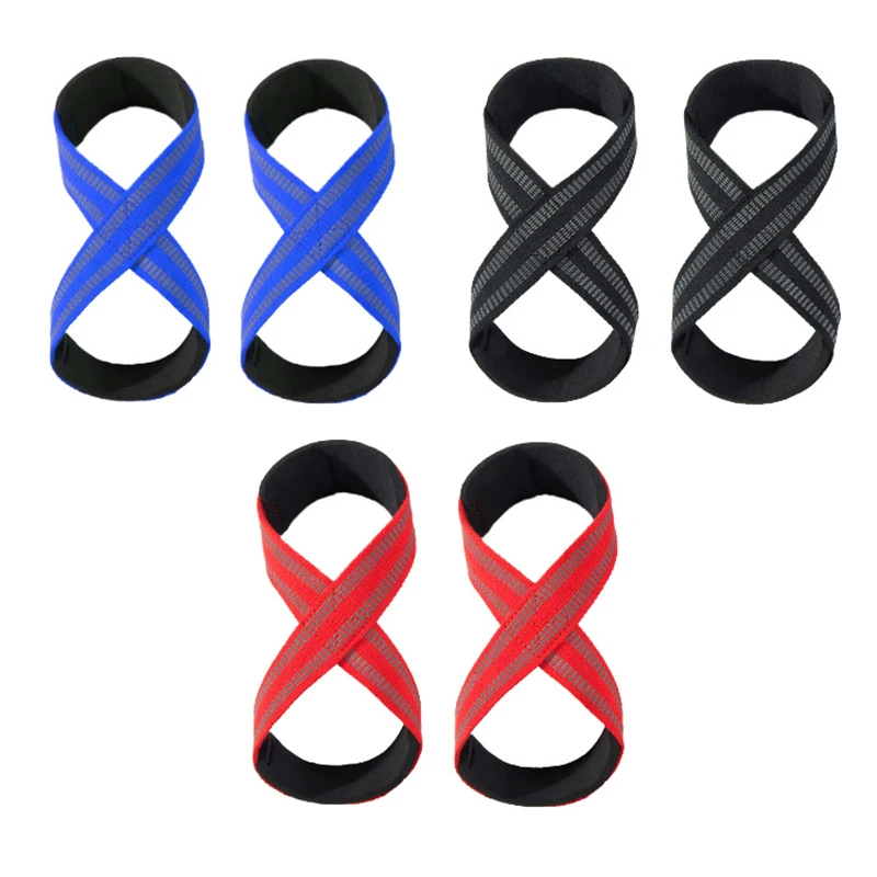Figure 8 Weight Lifting Straps DeadLift Strap for Powerlifting Weightlifting Lifting Gym Wrist Wraps Fitness Bodybuilding