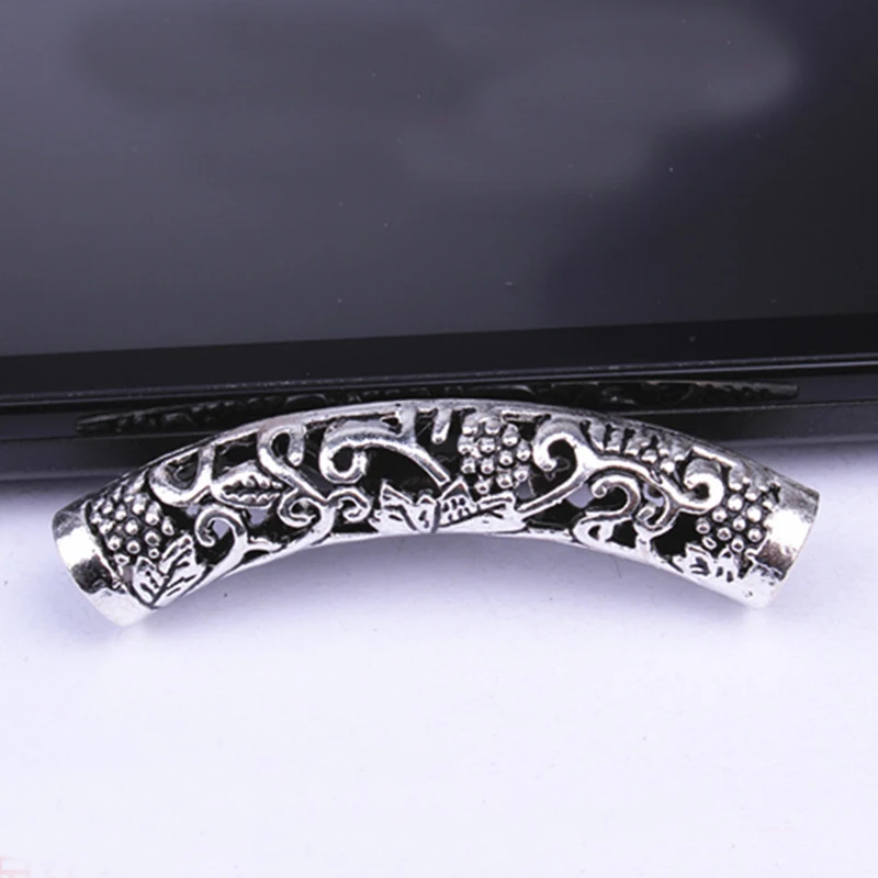 5 шт. тибетский серебряный дракон полые волосы плетение из бисера Dread дредлок