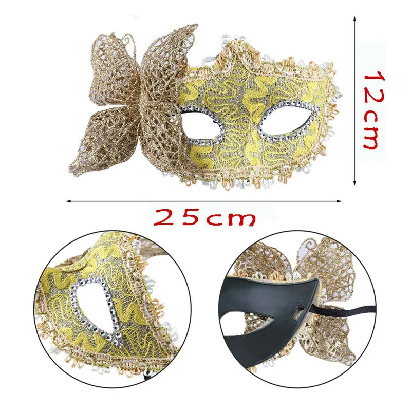 New Sexy Women Lace Mask Fashion Venice Venetian Masquerade Ball Party Masks Female Carnival Face Eyes Decors | Дом и сад