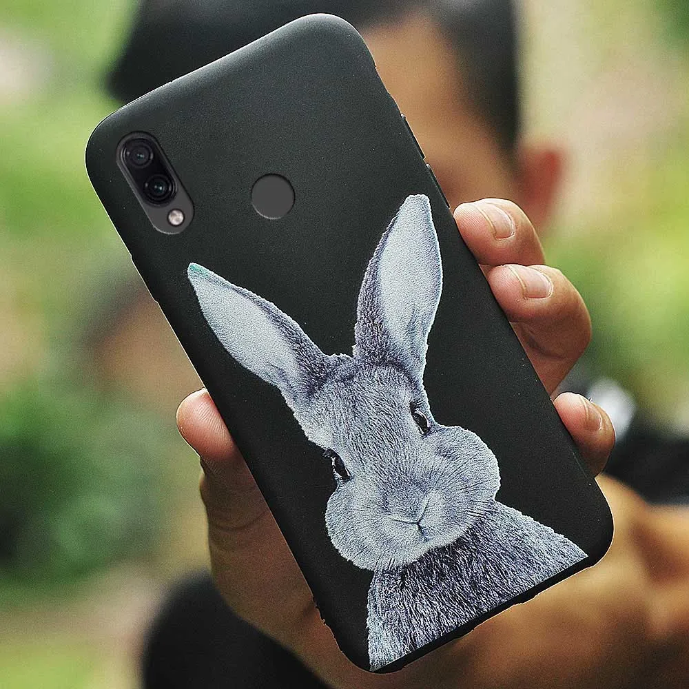 Luxury Hot Soft Silicone Case Cat Hare for Xiaomi Redmi 7 7A GO S2 4X 5 5Plus 6 6A K20 Note 4 5A Pro Fashion Cover carcasa |