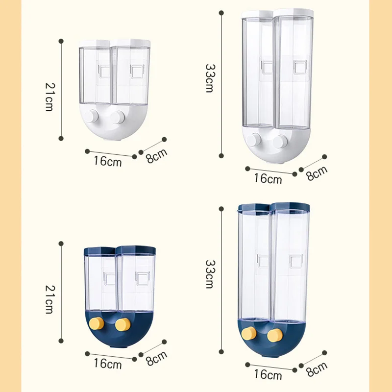 

Transparent Sealed Storage Box Grains Food Storage Tank Household Kitchen Cans Containers Dry Cereals Box Rice Bean Dispenser