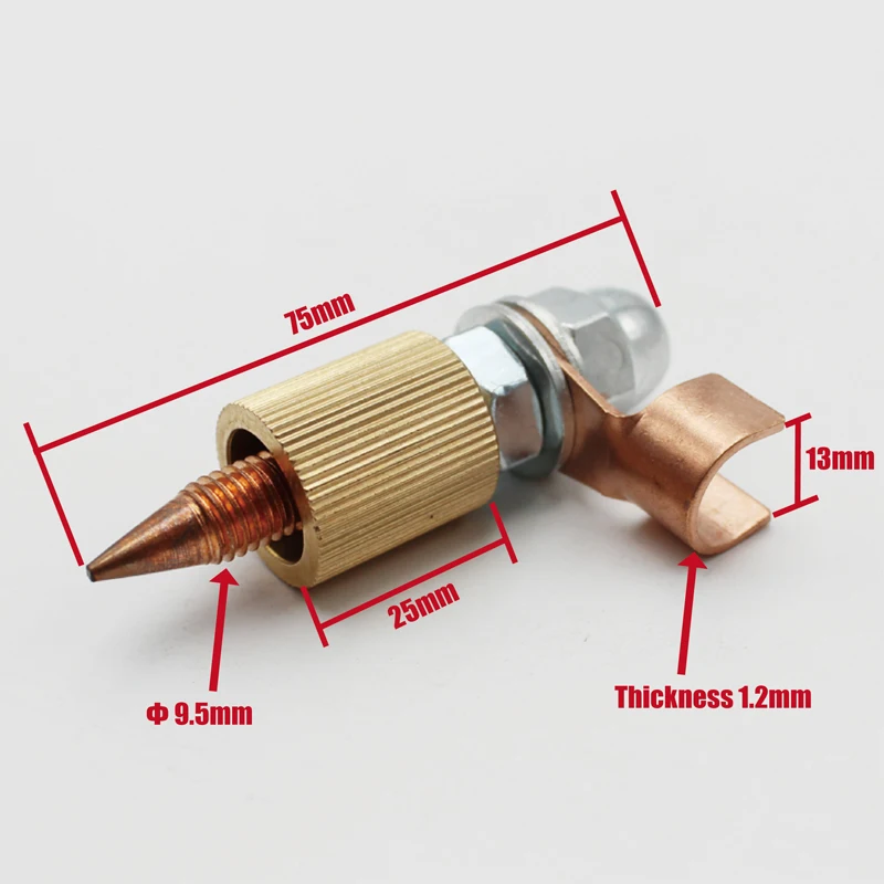 Латунь сварки заземления Зажим с медным кабелем обжимной разъем для проводов |