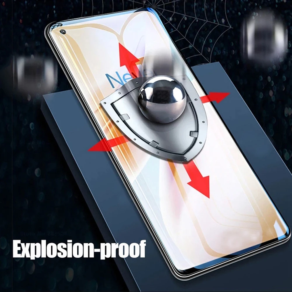 Полное покрытие 9D для oneplus 8T plus Nord N10 N100 8 7 7T pro Clover 6 6T 3/2/1 шт. закаленное стекло