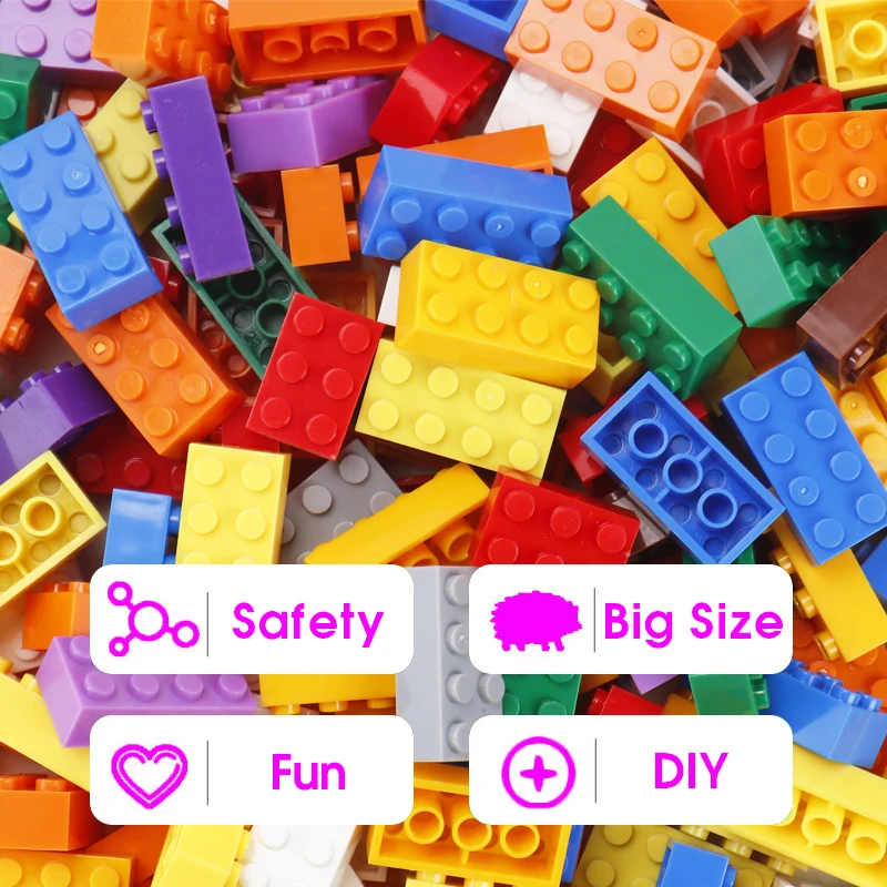 

Building Blocks City Classic Brand Creative Bricks Bulk Model Figures Educational Kids Toys Small Size All Available