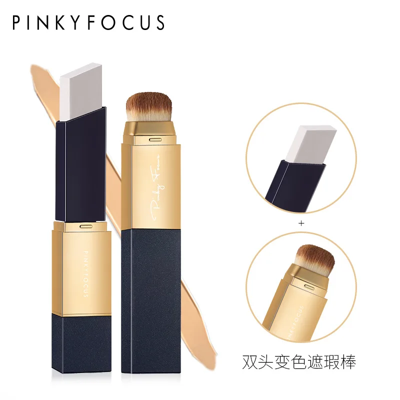 

Double-headed concealer light and thin oil control brighten delicate docile waterproof concealer natural makeup wholesale