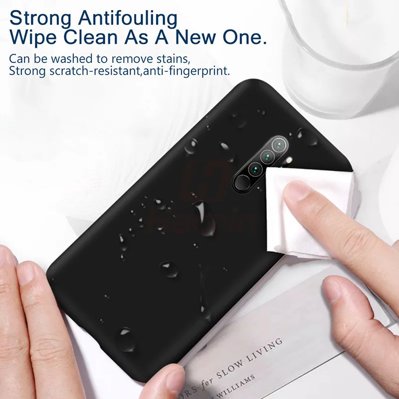 Hacrin Liquid Case for Xiaomi Redmi Note 8 Anti-Drop TPU Soft Silicone Bumper Cover Pro phone case |