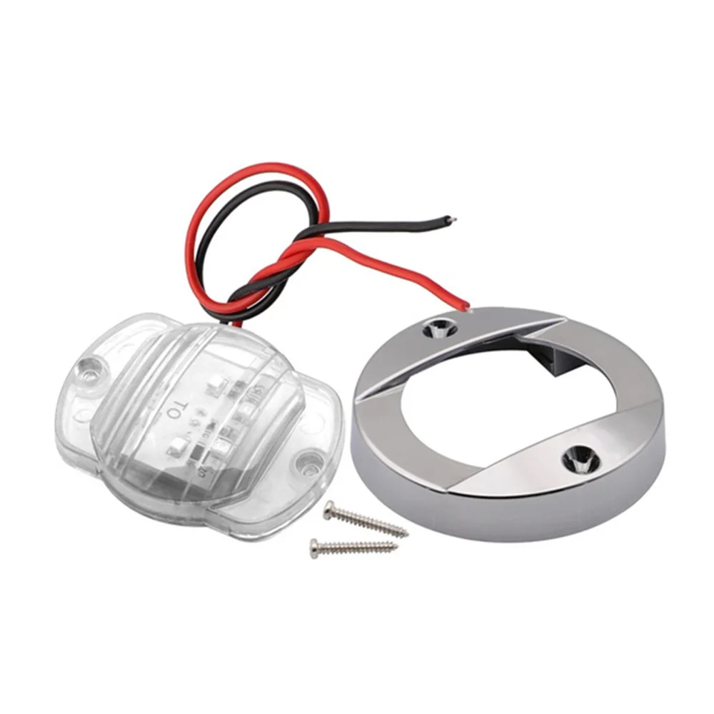 

Boat Stern Light DC 12V Round Cold White LED Tail Transom Stern Anchor Lamp for Lighting Yacht Camping Trailers