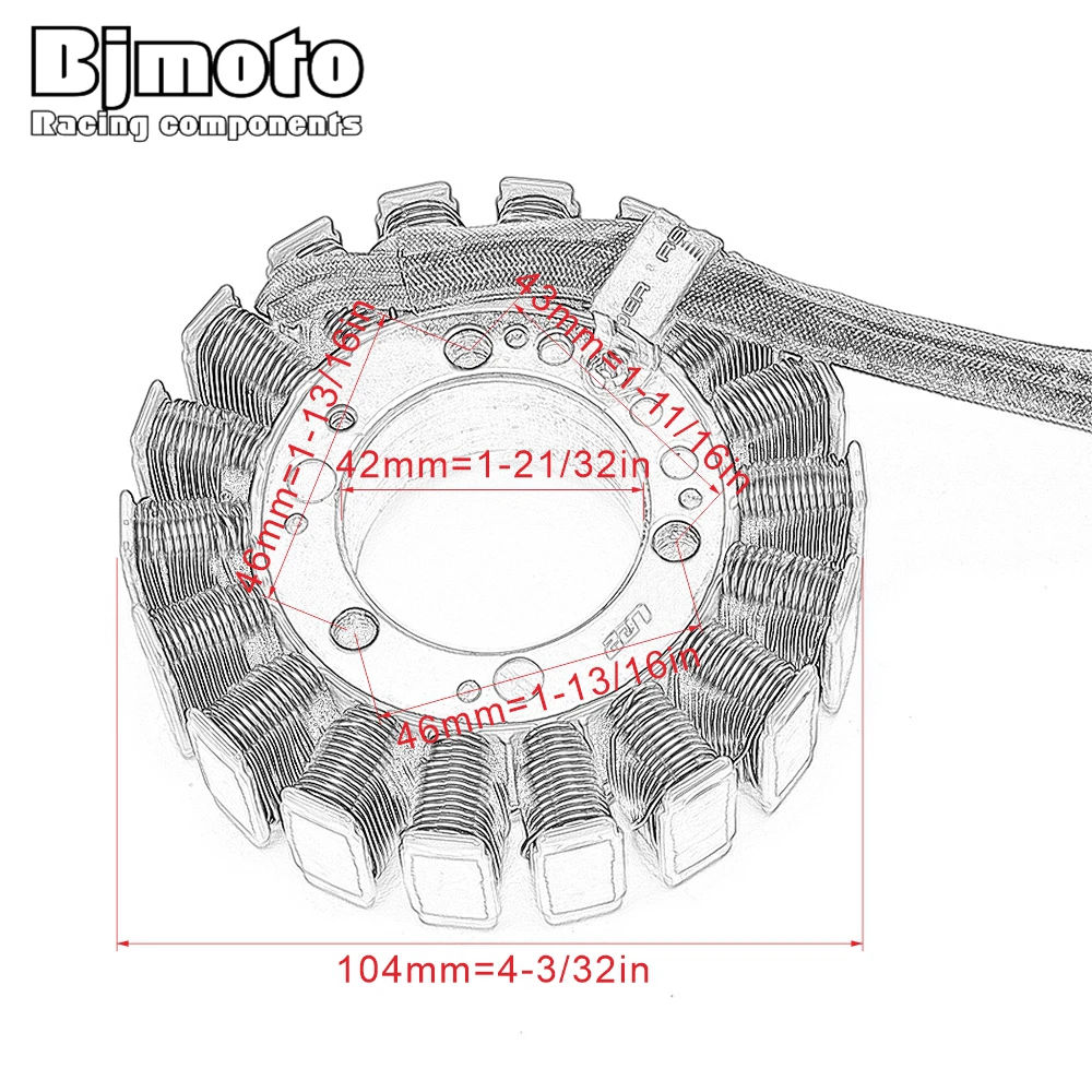 

BJMOTO Moto Ignition Stator Coil For JET BOATS 180/230 SP WAKE W /TOWER 2 x 215/260 210 SP 310/430 205 UTOPIA SE 155/215 NA/SCIC