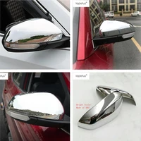 lapetus accessories fit for mg zs 2018 2022 abs outside door rearview mirror decoration protector shell cover housing molding