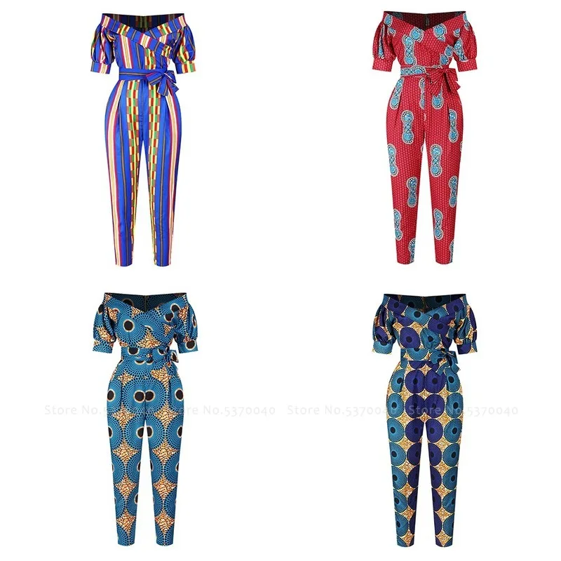 Женский вечерний комбинезон с принтом в стиле бохо Bazin Riche вечерние костюмы для