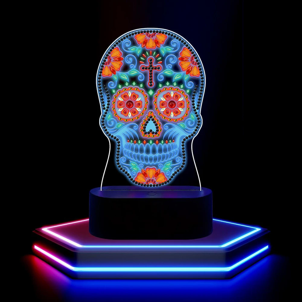 Набор для рисования со стразами особой формы мозаика 3D сменный ночник стразы