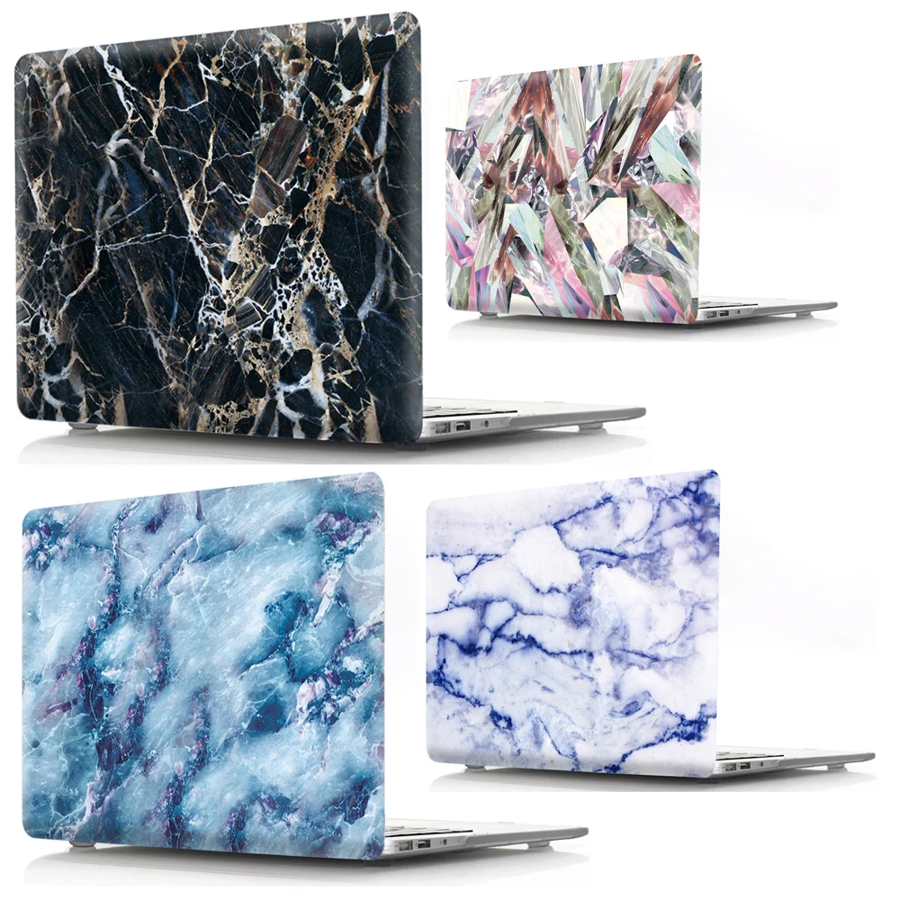 Мраморный чехол для ноутбука MacBook Touch ID Air 13 Pro retina 11 12 3 15 Macbook New Bar на заказ DIY