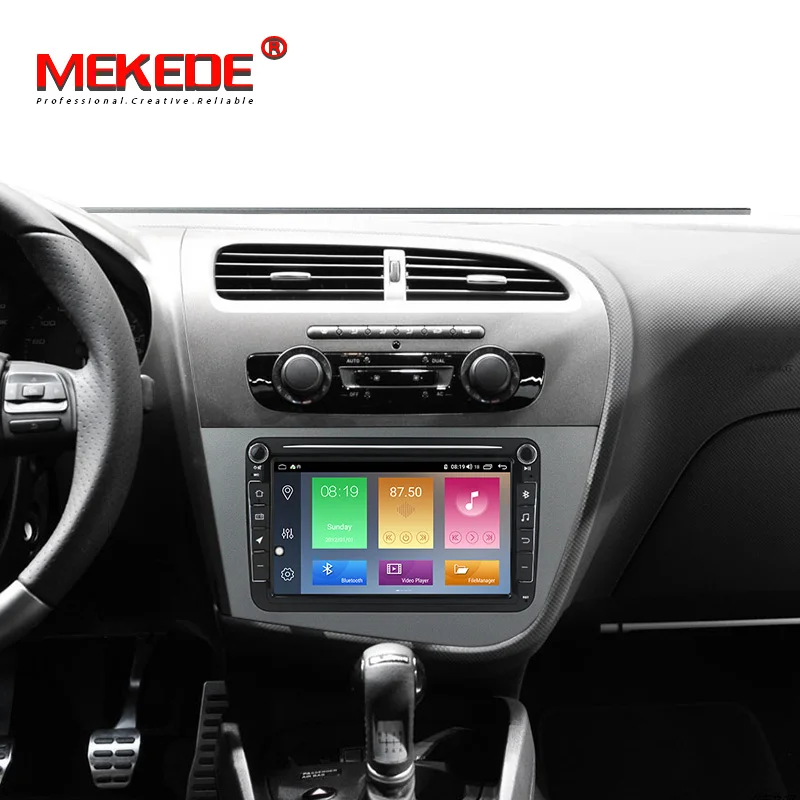 Автомагнитола 2 din 4 + 64 ГБ Android мультимедийный плеер для Seat Leon 2005 2012 FM GPS навигация