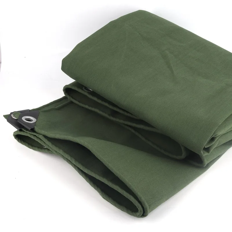 Dark Green Thicken Tarpaulin Rainproof Cloth Truck Ship Organic Silicon Fabric Garden Pergola Canvas Outdoor Camping Tent Tarp | Дом и сад