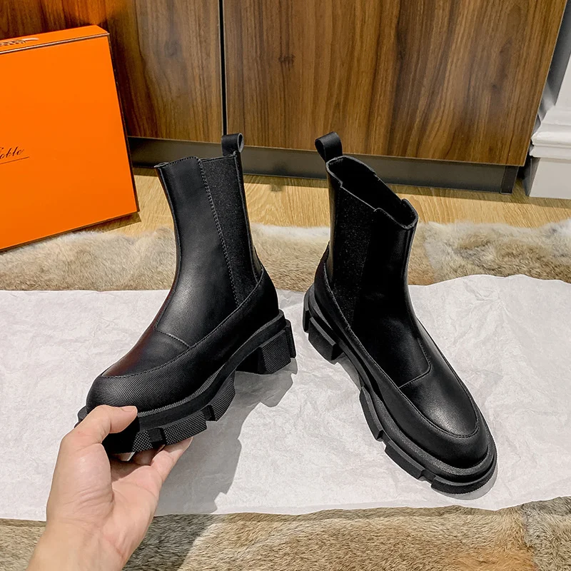 

boots 2020 New England handsome Chelsea boots thick soled boots thin boots