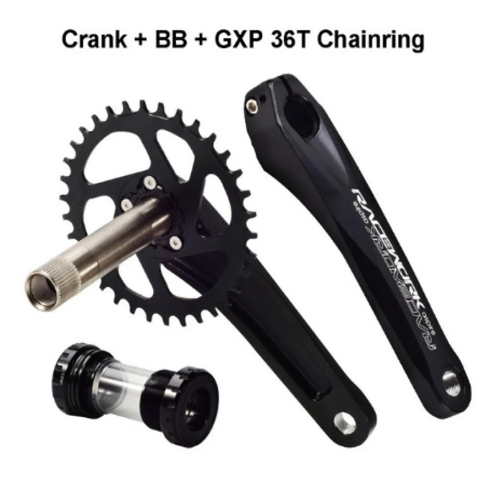 

170MM 175MM mountain bike hollow integrated crank 32T 34T 36T 38T bicycle chainring bicycle accessories