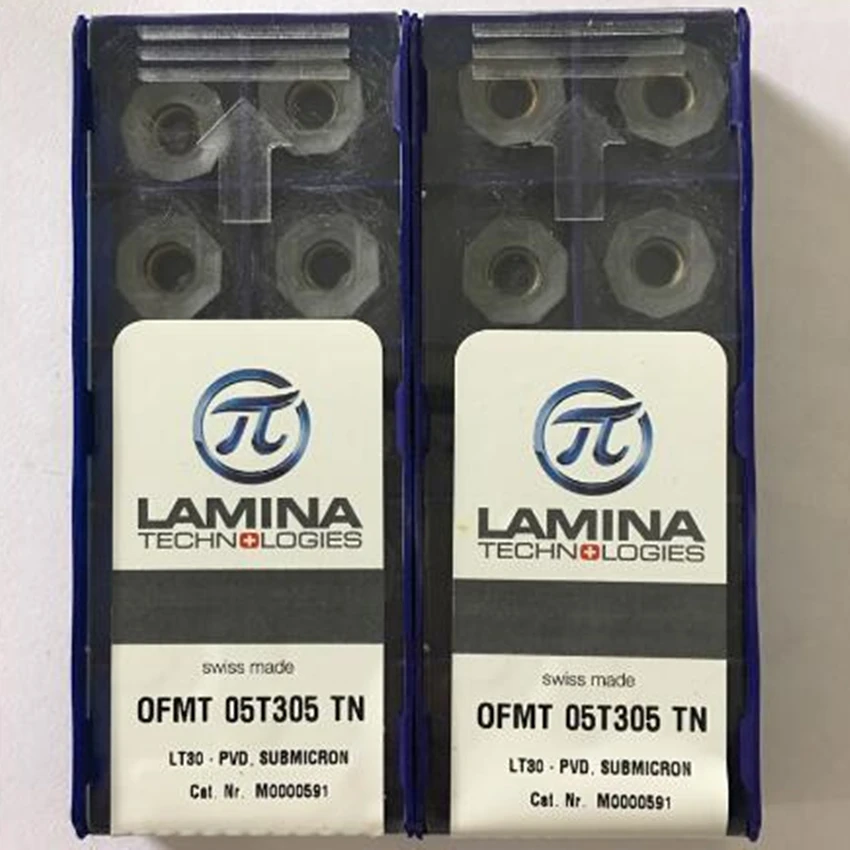 

OFMT050405TR LT30 / OFMT050408TR LT30 / OFMT05T305TN LT30 / OFMT05T308TN LT30 ЧПУ карбдная Вставка 10 шт./кор.