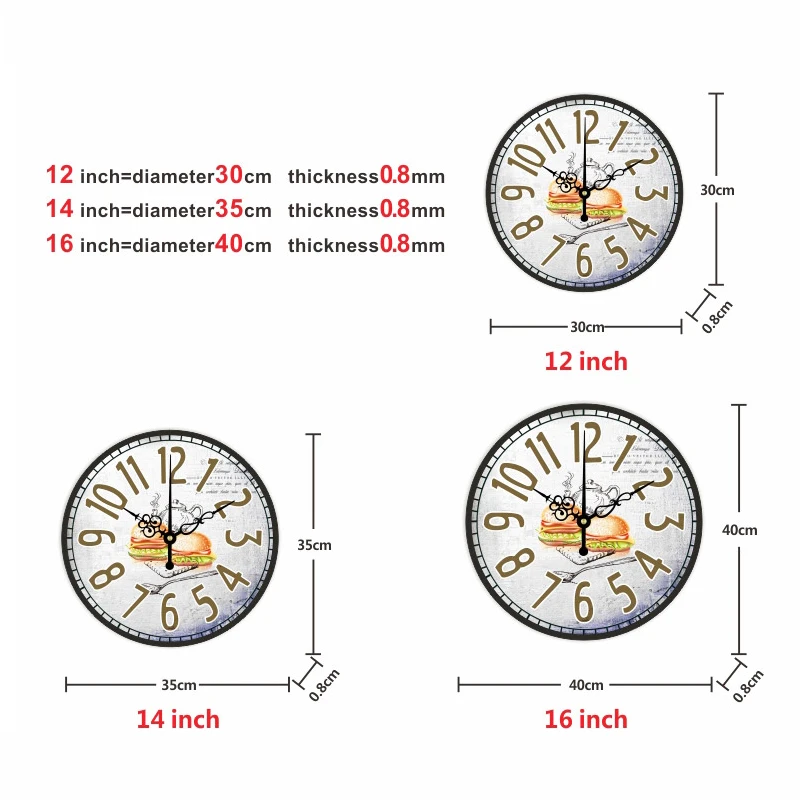 Настенные часы HQ минималистичные круглые модные большие декоративные настенные