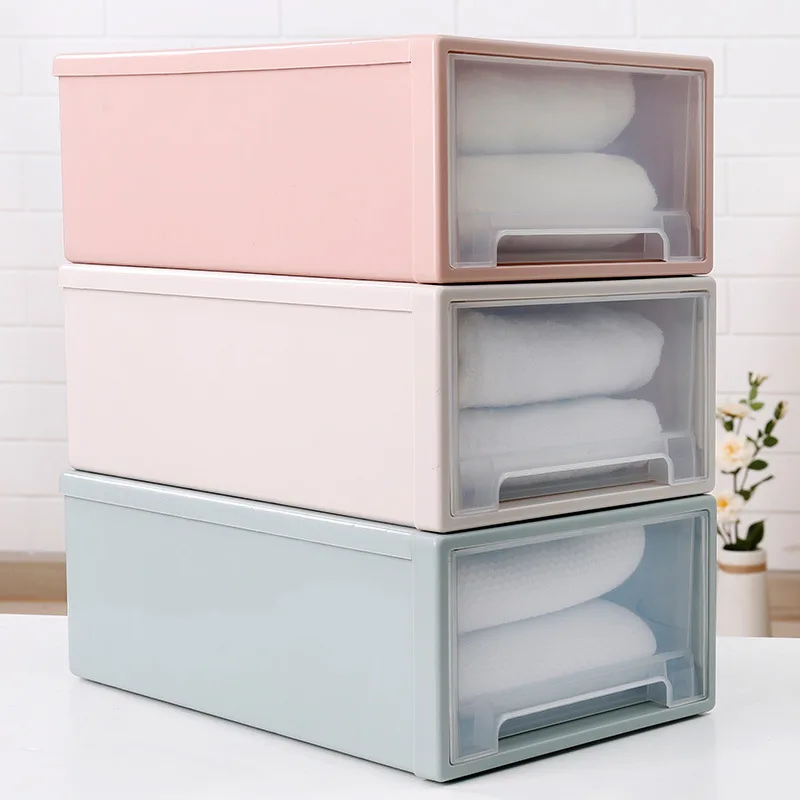 Drawer Type Clothes Storage Box Case Eco-Friendly Plastic Underwear Bra Socks Tie Organizer Thickened Home | Дом и сад