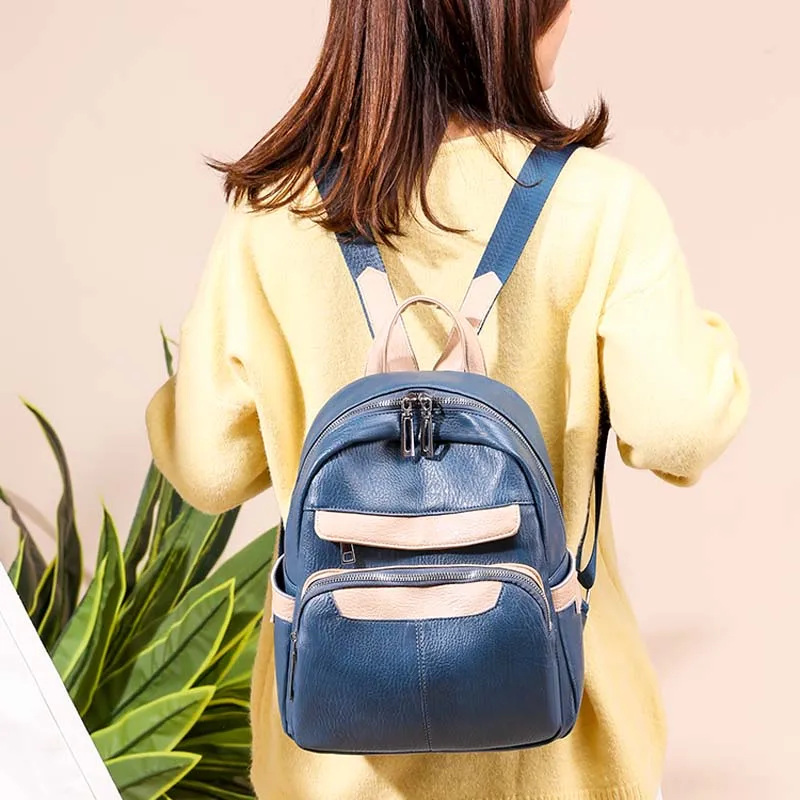 Стеганый рюкзак 2019 новинка из искусственной кожи для молодых девушек колледж