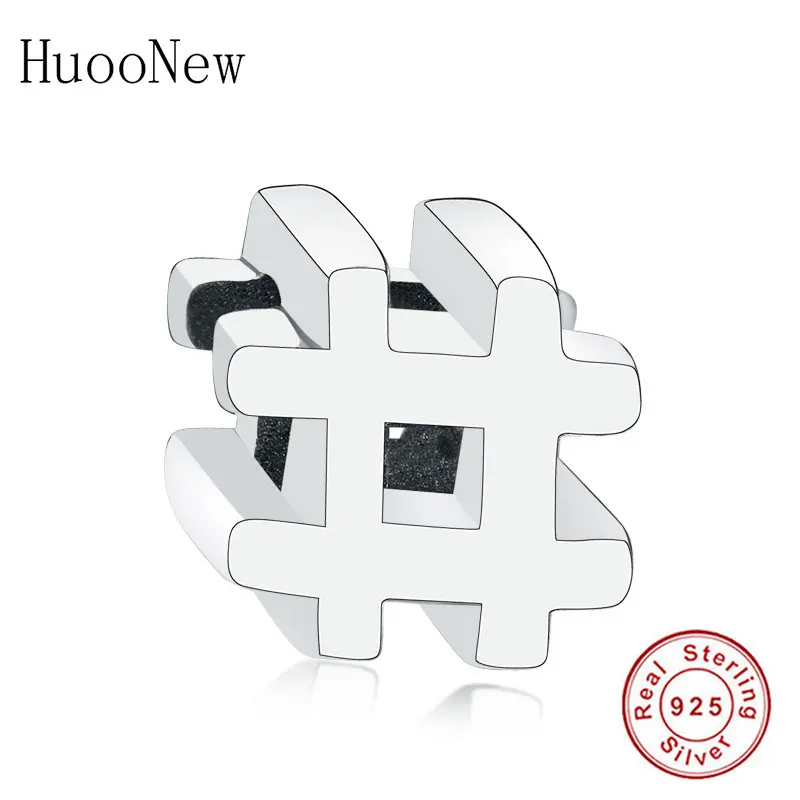 HN1176 HuooNew, браслет Pandora, 925 пробы, серебряный, черный и белый цвета, эмаль, тайцзи, иньян, бусины, изготовление, подарок - Цвет: HN1176