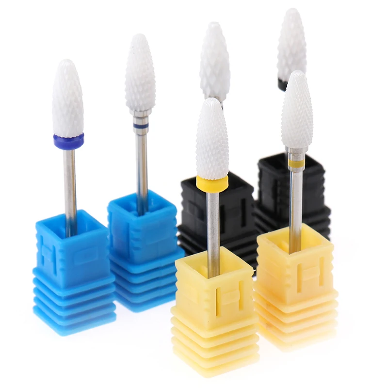 

1Pc Electric Ceramic Grinding Head Nail Drill Bits Colorful Mixed Size Ceramic Electric Nail Mills Cutter For Machines
