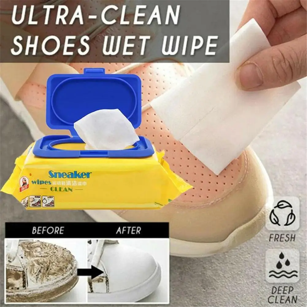Чистящее средство для белой обуви одноразовые влажные салфетки Кожаные Салфетки