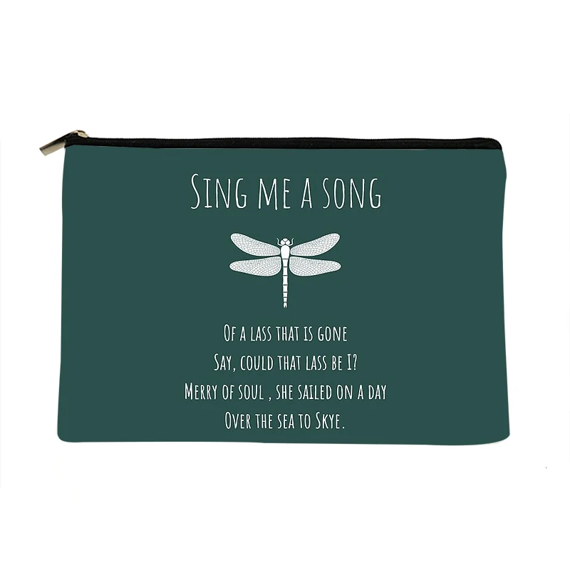 

Женская зеленая сумка для макияжа Sing A Song с принтом, Модный женский органайзер для косметики, сумка для путешествий, красочная сумка для хран...