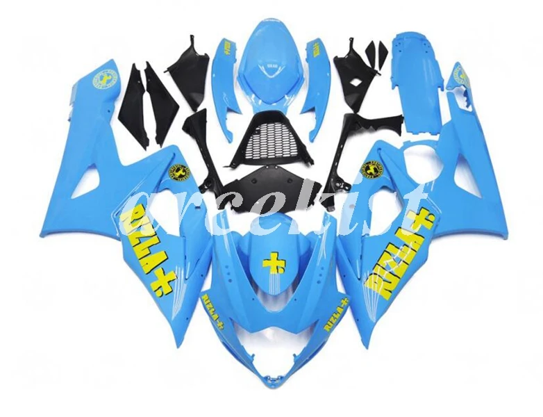 

4 подарка, новинка, полный обтекатель для мотоцикла ABS, подходит для Suzuki GSX-R1000 K5 2005 2006 GSXR1000 05 06, комплект кузова небесно-голубого цвета